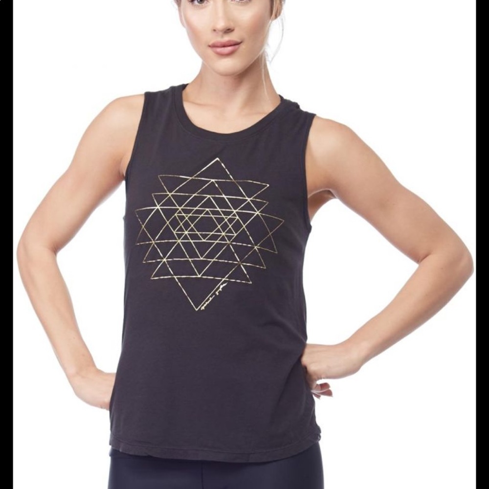 Spiritual Gangster Black & Gold Tank